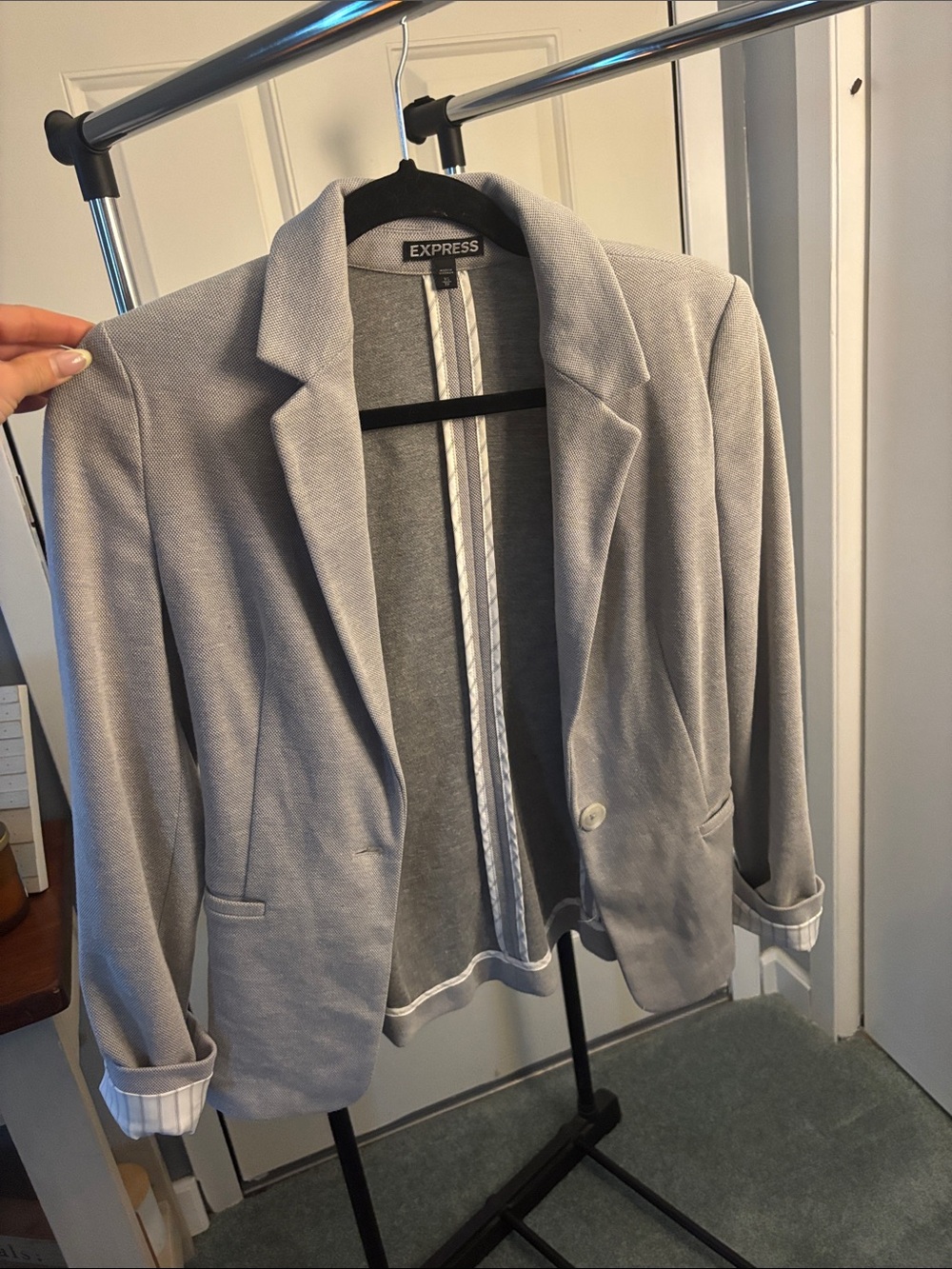 Express Light Gray Women's Blazer